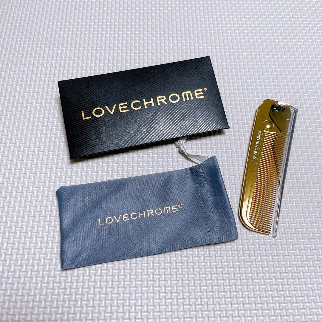 【匿名発送】ラブクロムK24GPバングスコームゴールド（折りたたみくし）