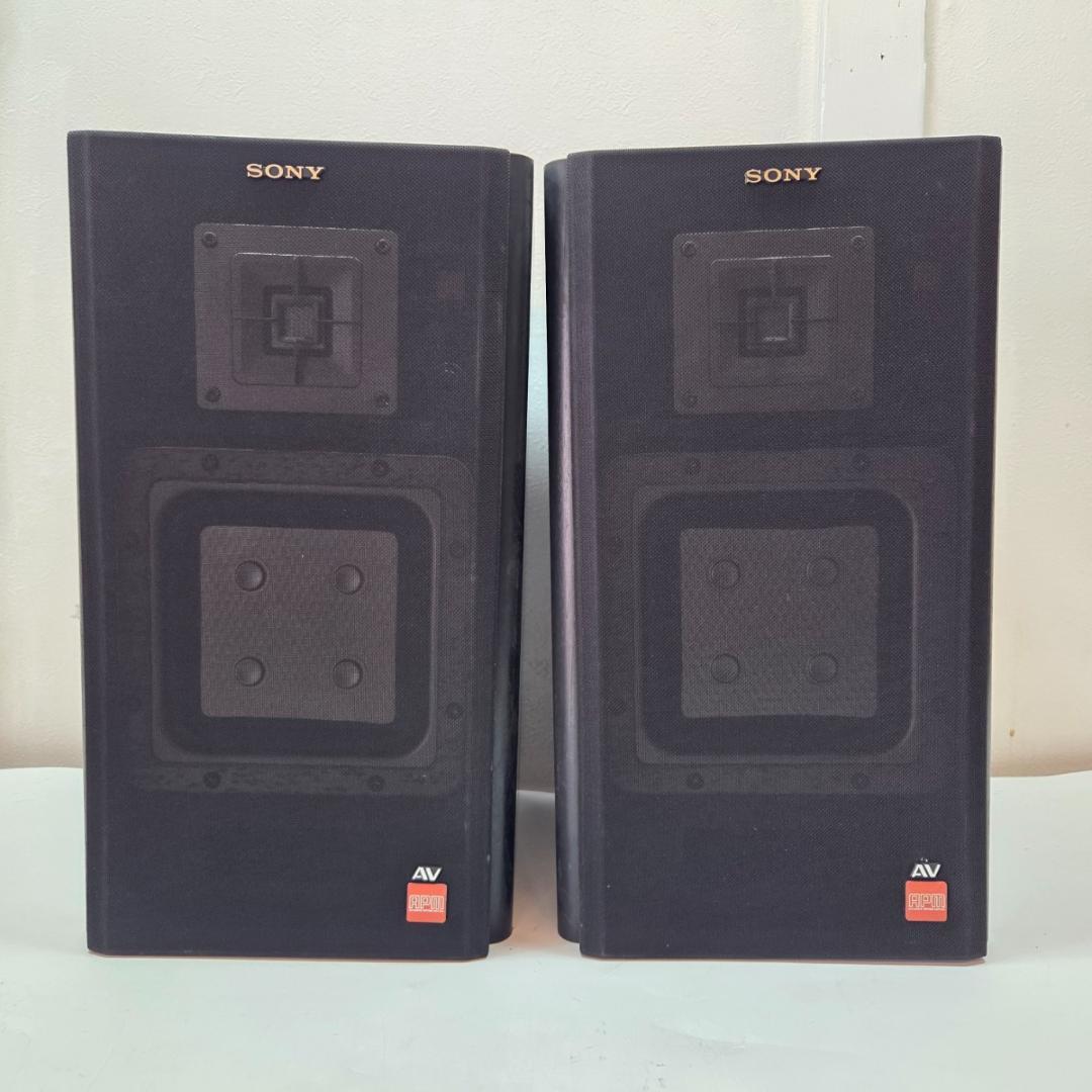 SONY ペアスピーカー APM-22ES 連番 大型スピーカー 木目調 レトロ