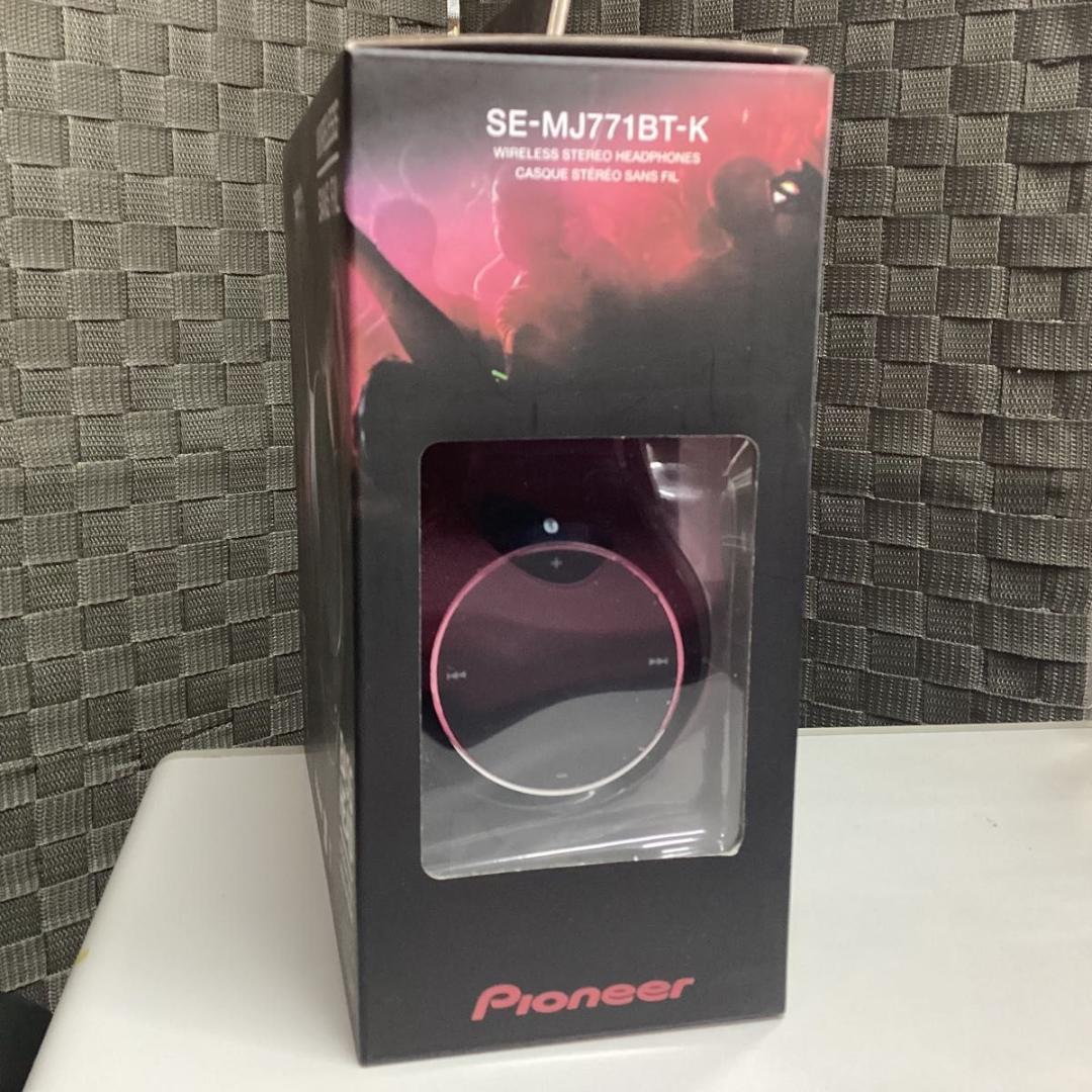 新品 パイオニア ワイヤレスヘッドホン Bluetooth ブラック シンプル