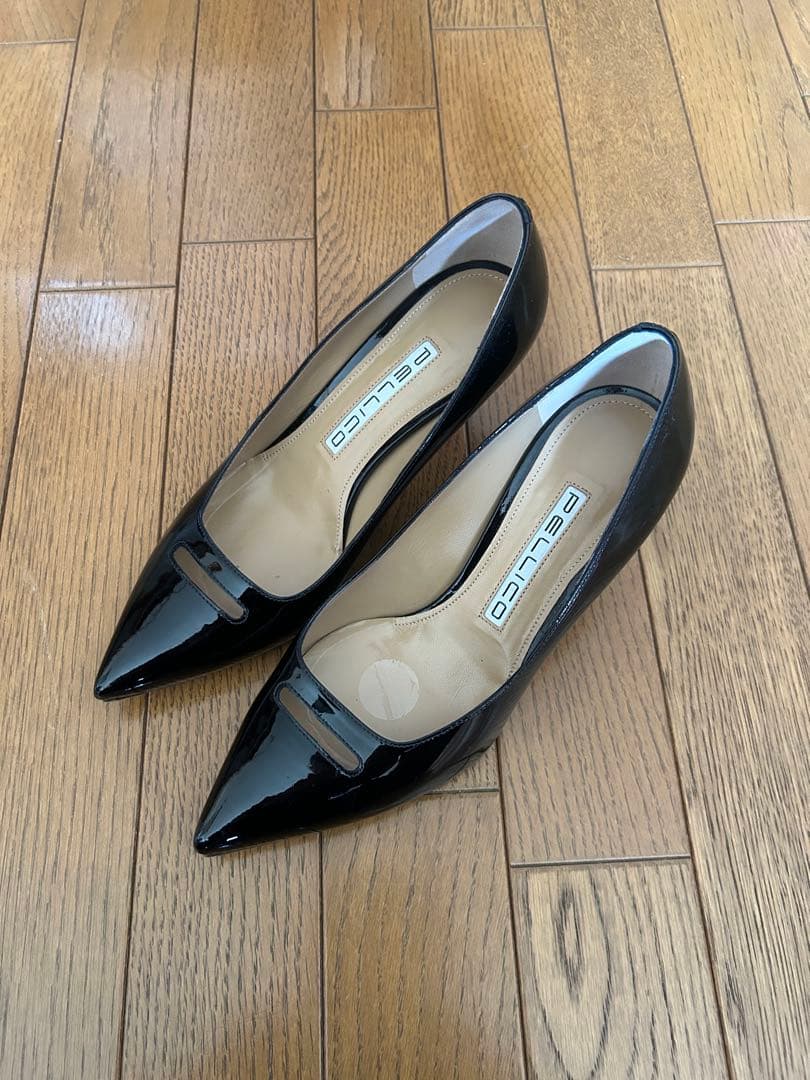 美品✨ 人気　PELLICO アネッリ　レザー　エナメル　パンプス　ヒール　38