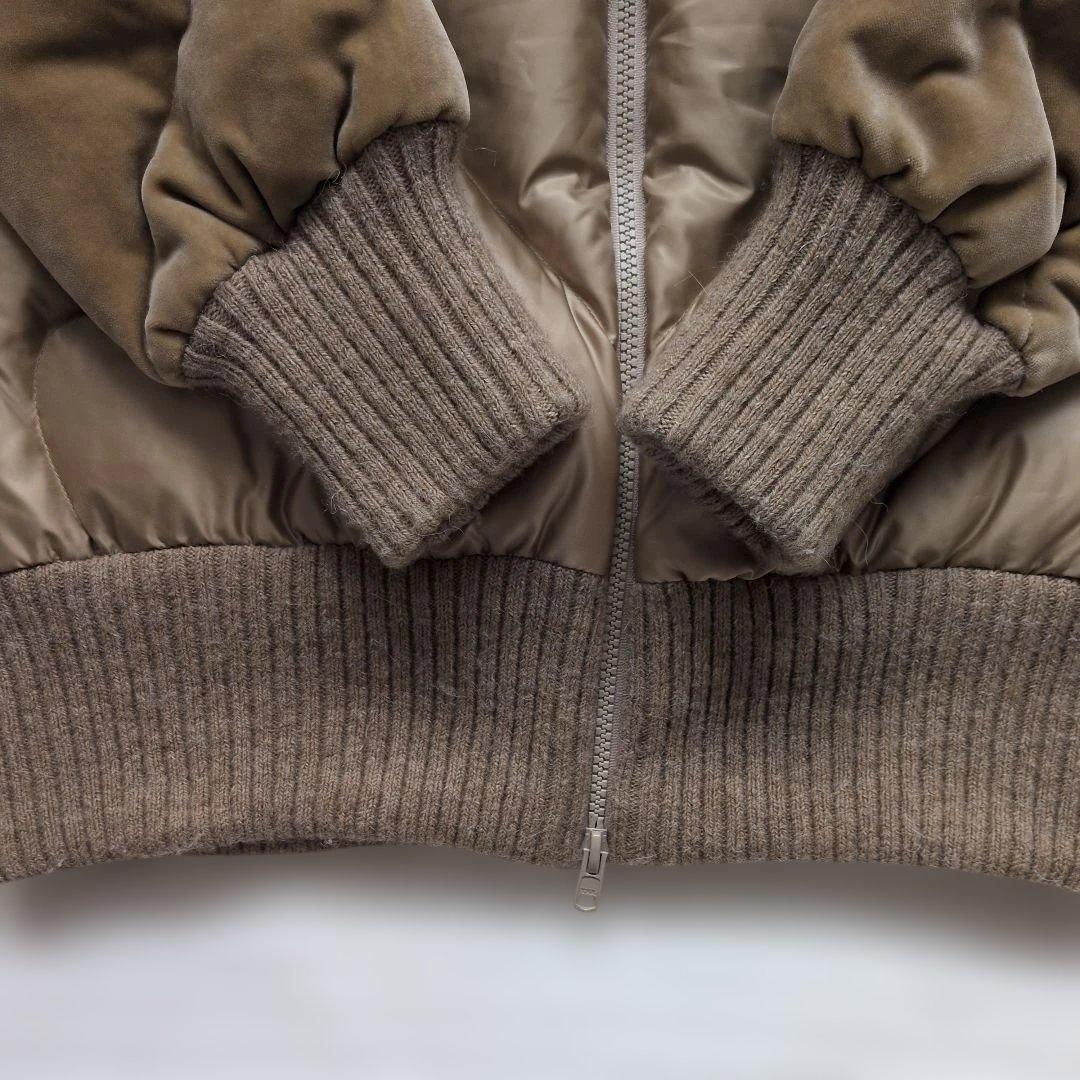 ツモリチサト　ベロア＆シルク異素材ダウンリバーシブルコート　Ｍサイズ