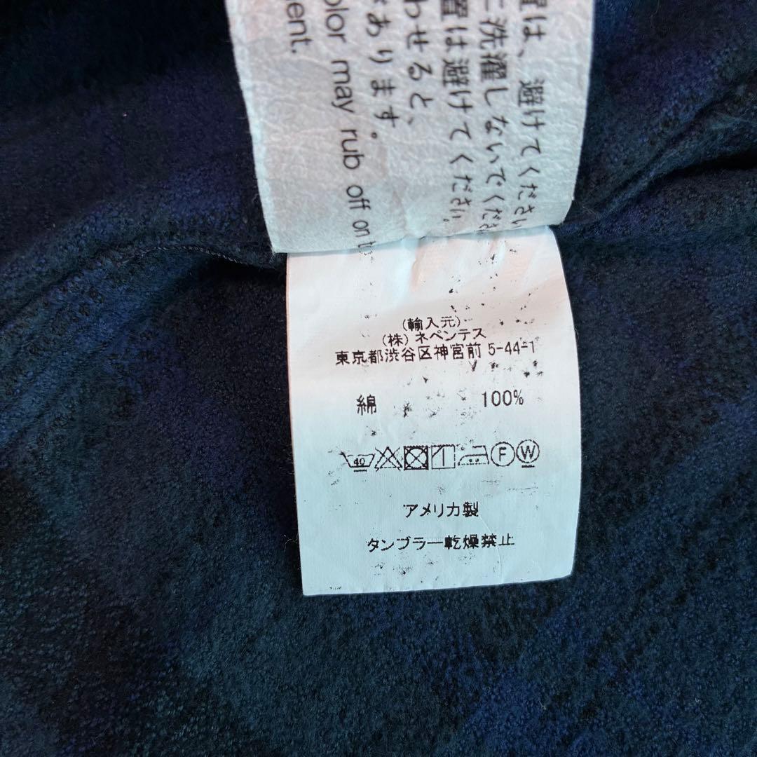 Engineered Garments ネルシャツ ネイビー系 Lサイズ