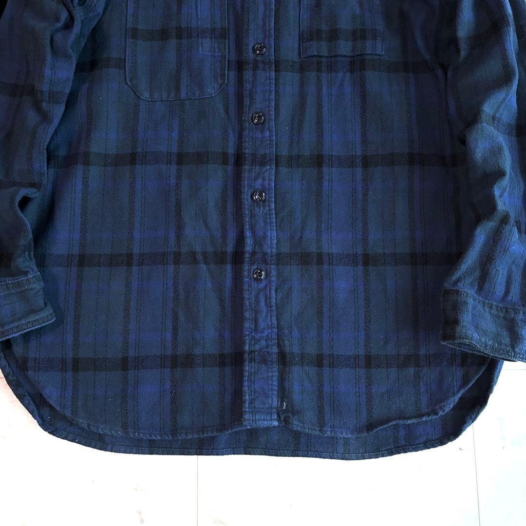 Engineered Garments ネルシャツ ネイビー系 Lサイズ