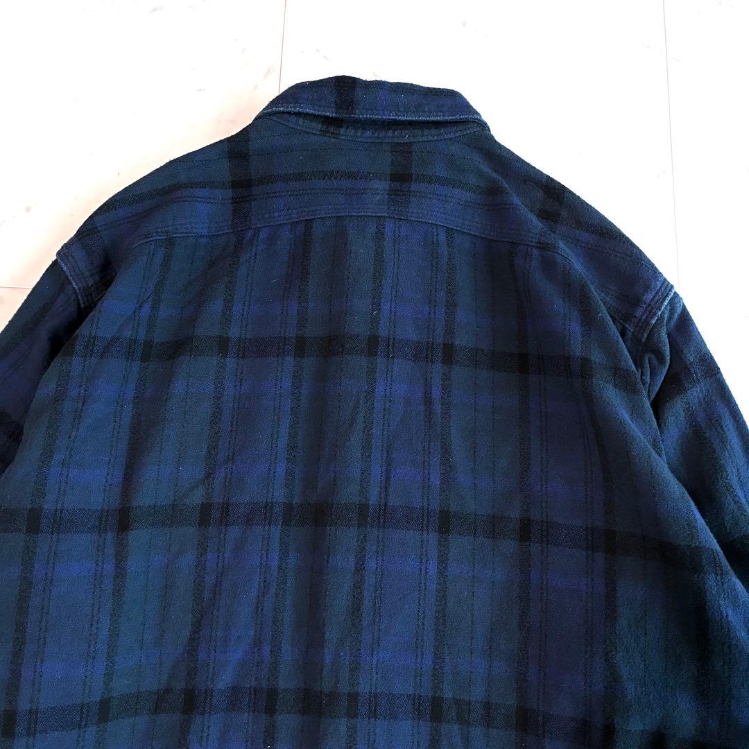 Engineered Garments ネルシャツ ネイビー系 Lサイズ