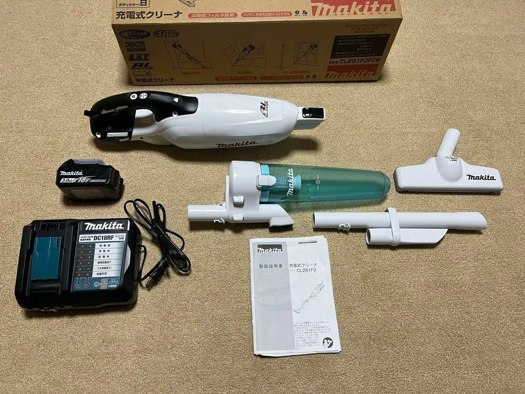 Makita CL281FDZW コードレス掃除機
