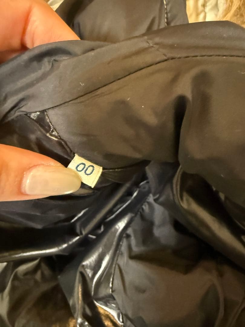 00サイズ　モンクレール　ファー付きダウンジャケット