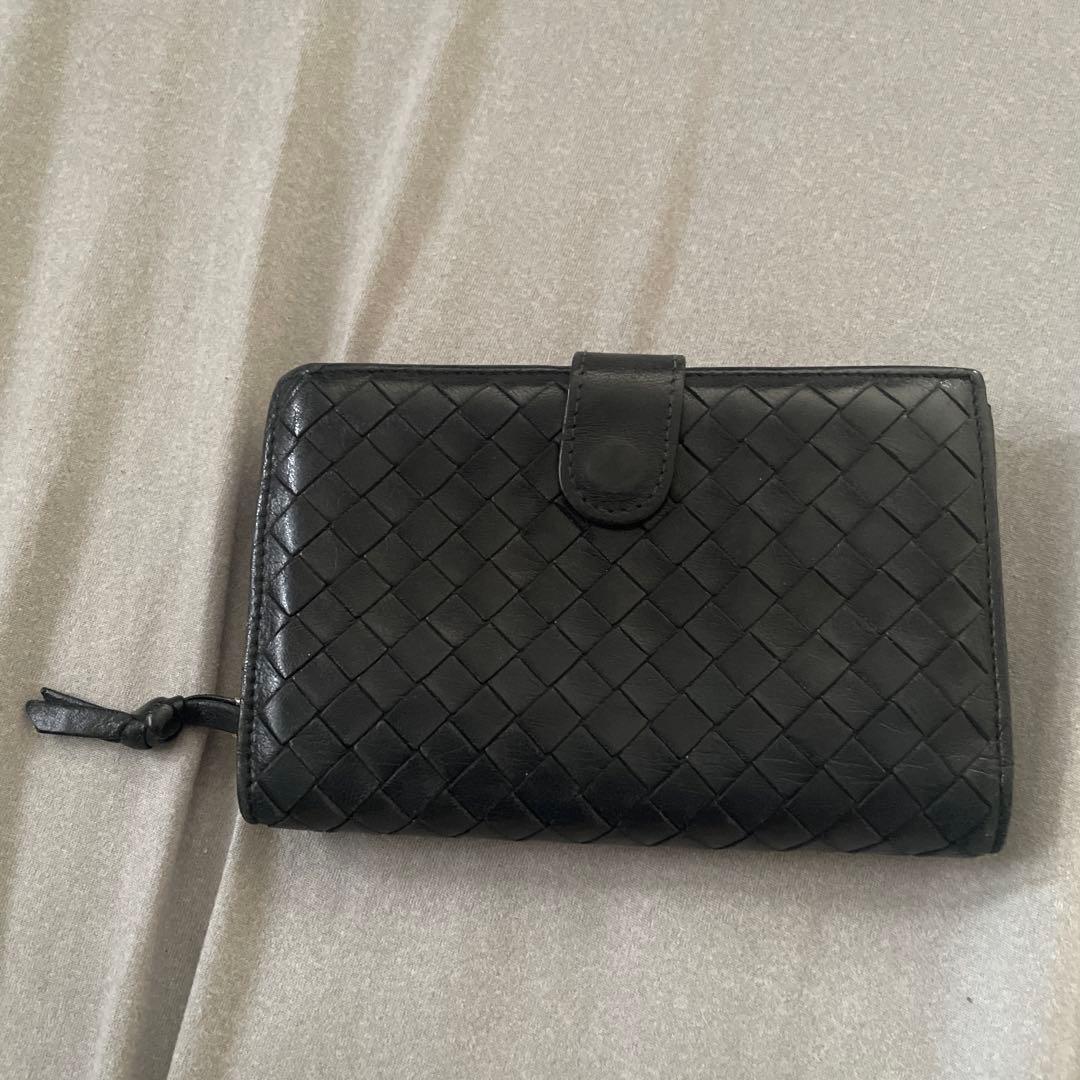 BOTTEGAVENETA ボッテガヴェネタ　長財布　イントレチャート　黒