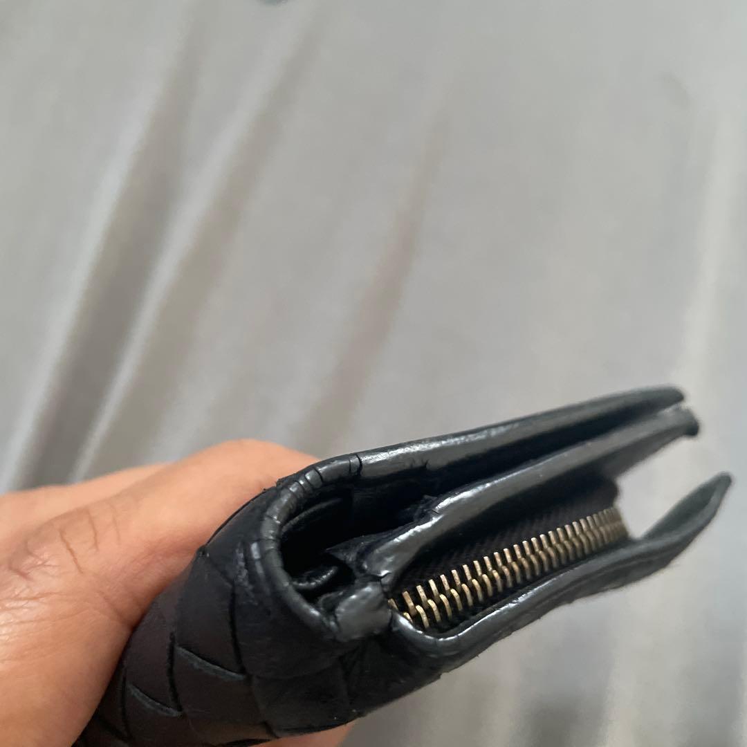 BOTTEGAVENETA ボッテガヴェネタ　長財布　イントレチャート　黒