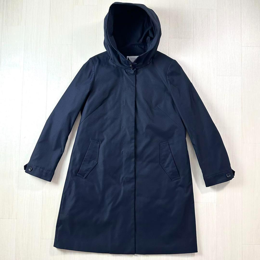 美品 untitled アンタイトル ライナー付き モッズコート ネイビー 3
