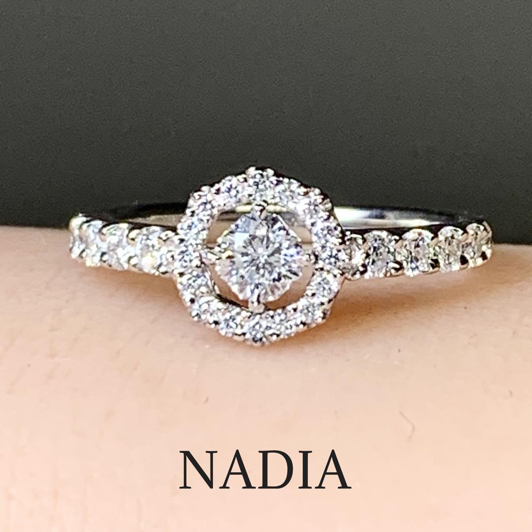 NADIA ナディア　プラチナ　ダイヤモンドリング　エタニティリング