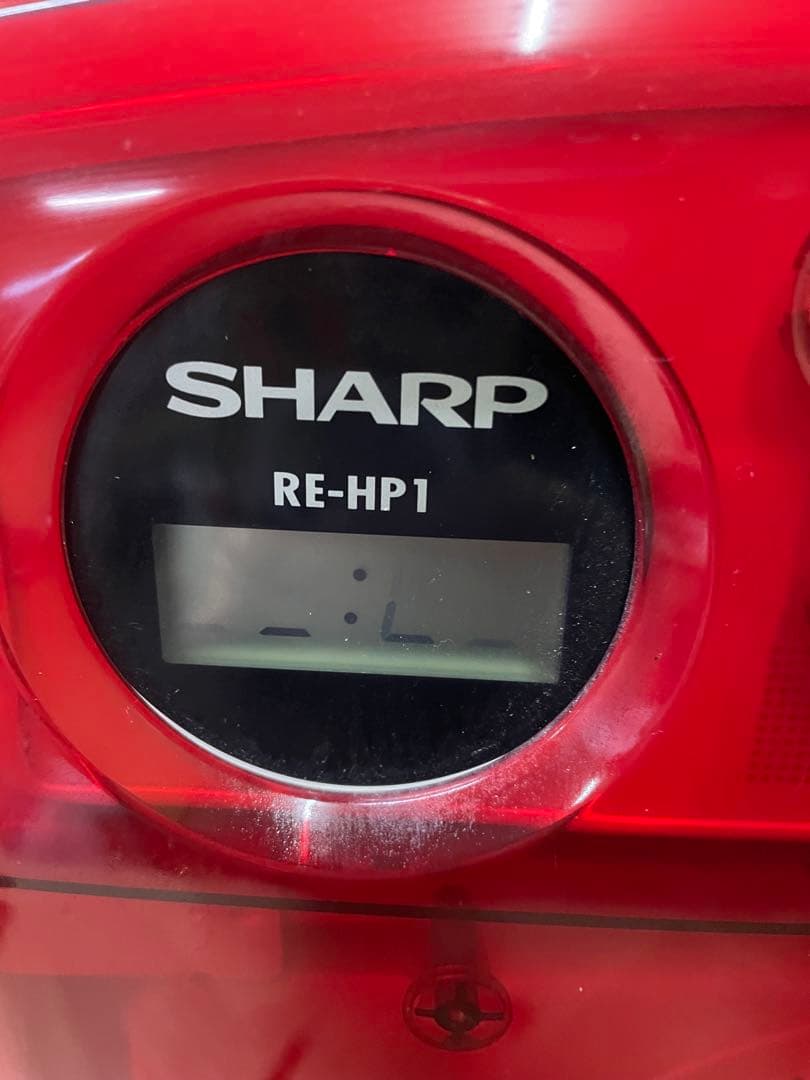【レトロ電子レンジ】SHARP RE-HP1 スケルトンレッド