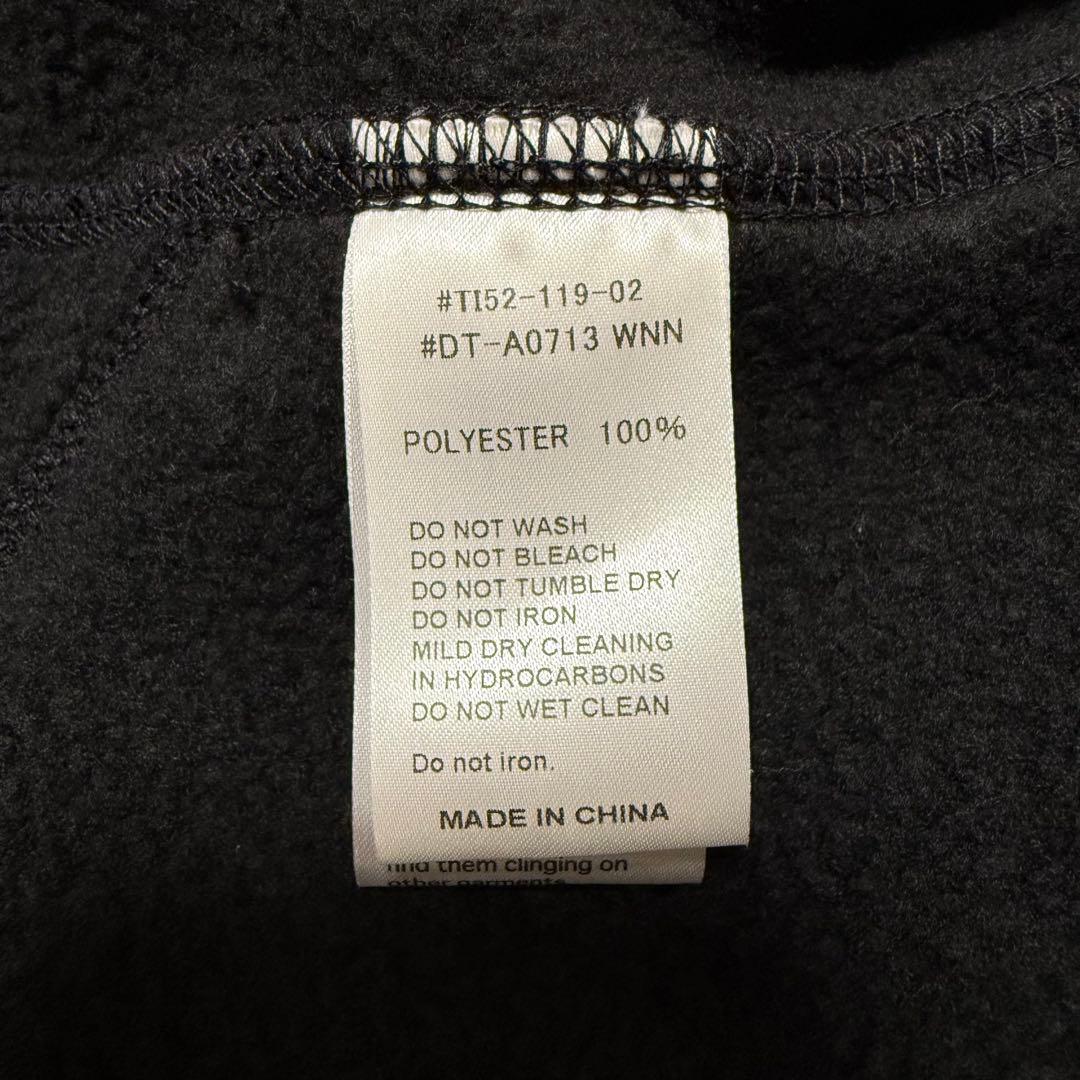 新品 DANTON ダブルフェイス ボア スタンドカラー ベスト ブラック M