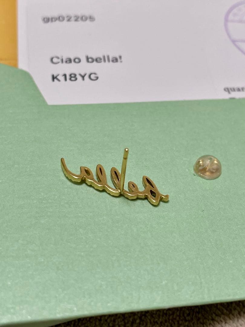 クアラントット　bella ピアス　片耳　k18