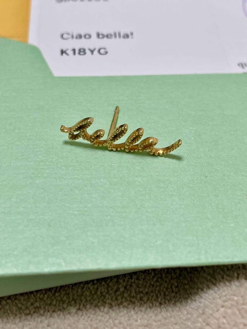 クアラントット　bella ピアス　片耳　k18