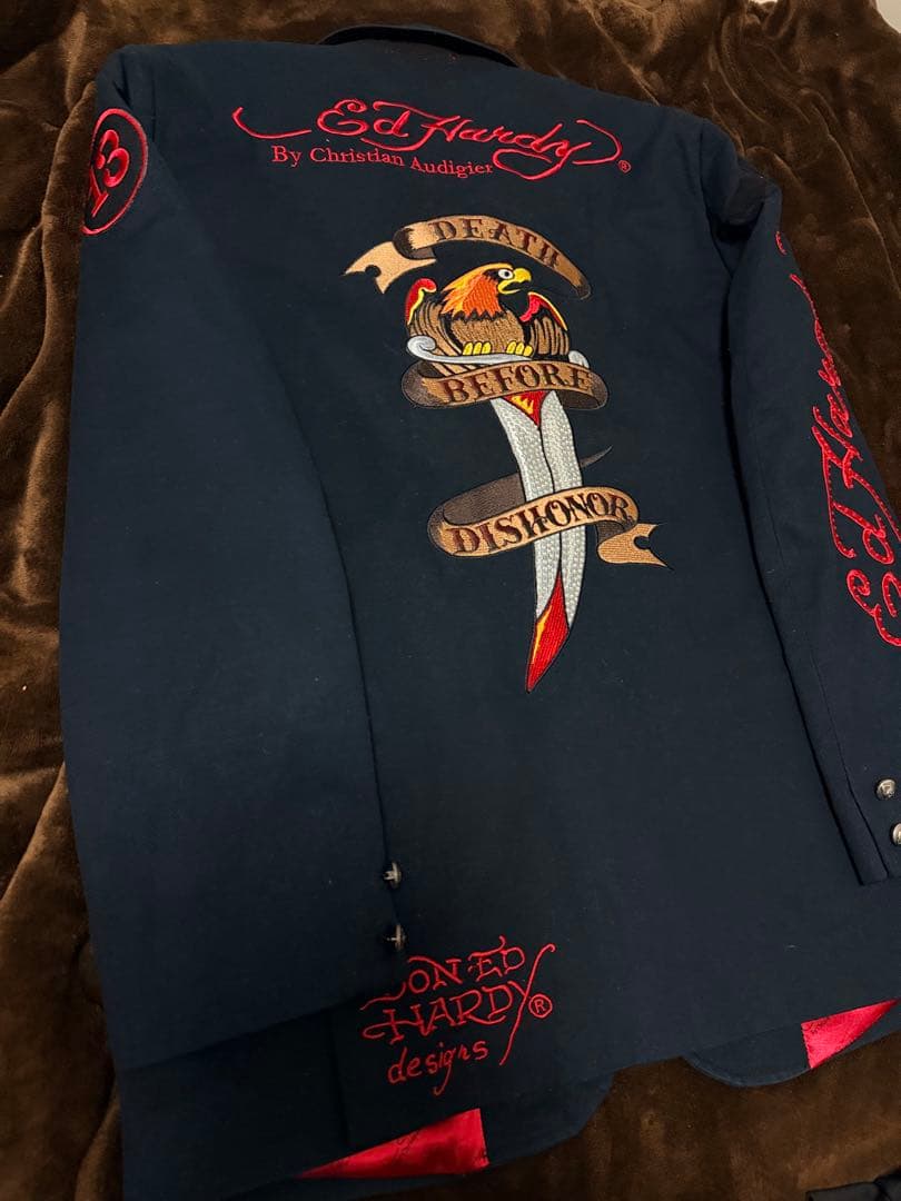EdHardy テーラードジャケット スカル 日本限定スカジャン vintage