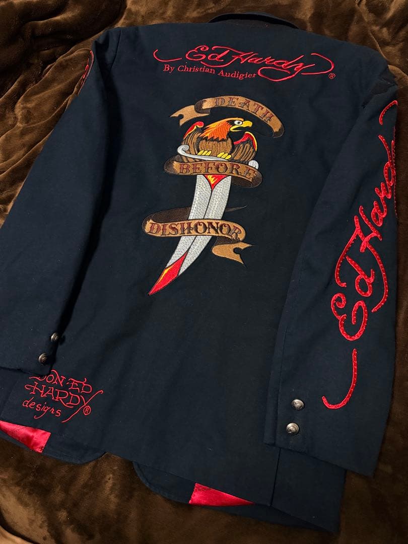 EdHardy テーラードジャケット スカル 日本限定スカジャン vintage