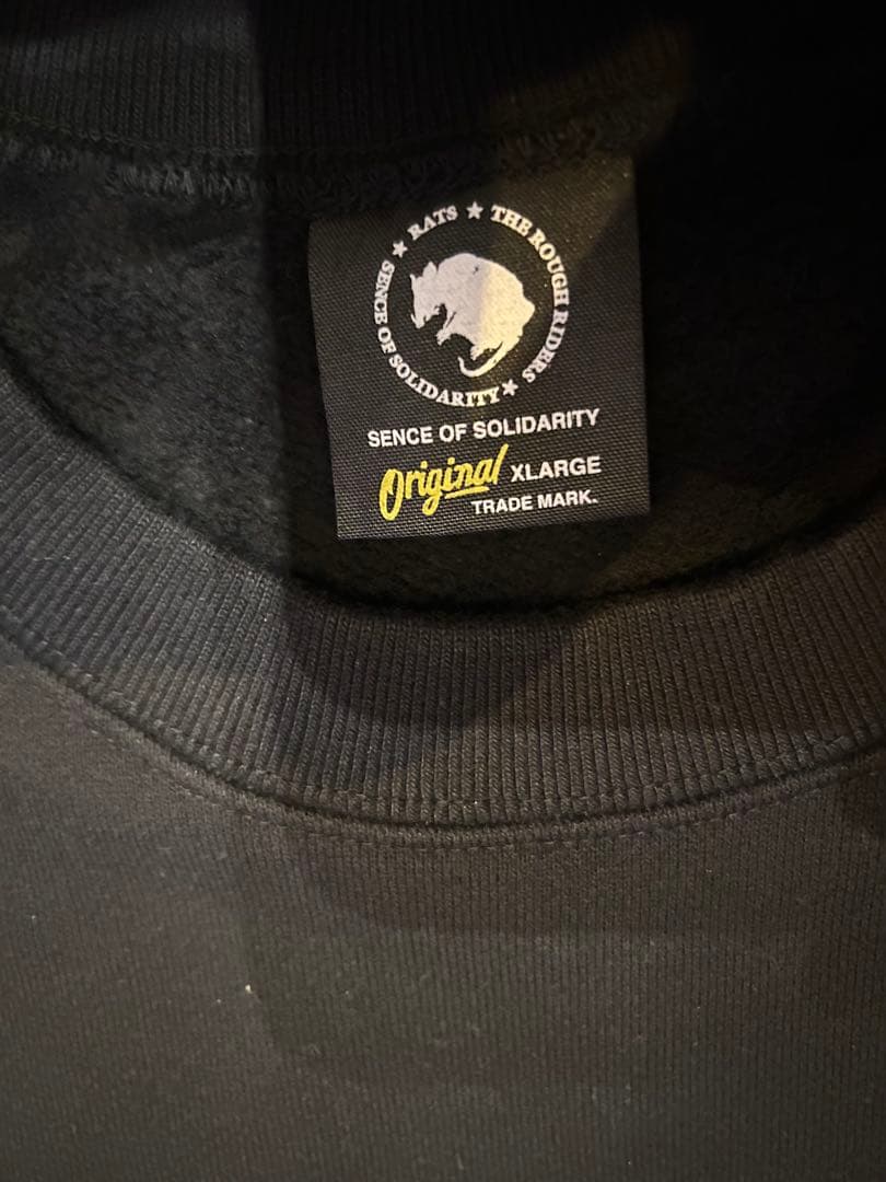 キムタク着　RATS クルーネックスウェット　即完売　新品　XL ブラック