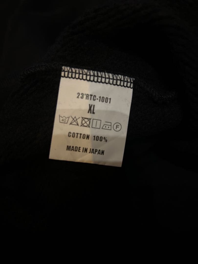 キムタク着　RATS クルーネックスウェット　即完売　新品　XL ブラック
