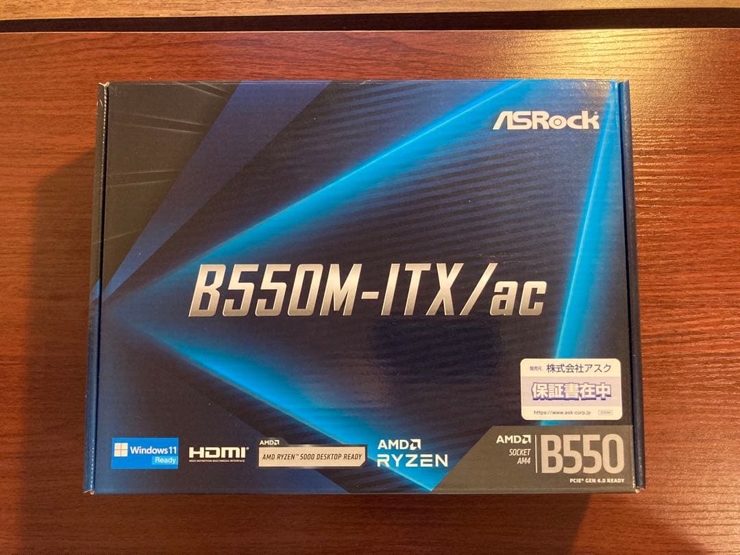 【領収証付】ASRock B550M-ITX/ac