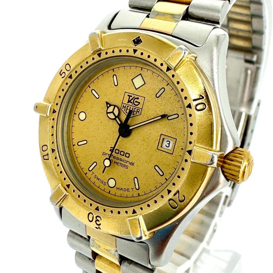 【新品電池】TAG HEUER プロフェッショナル ゴールド コンビ 腕時計