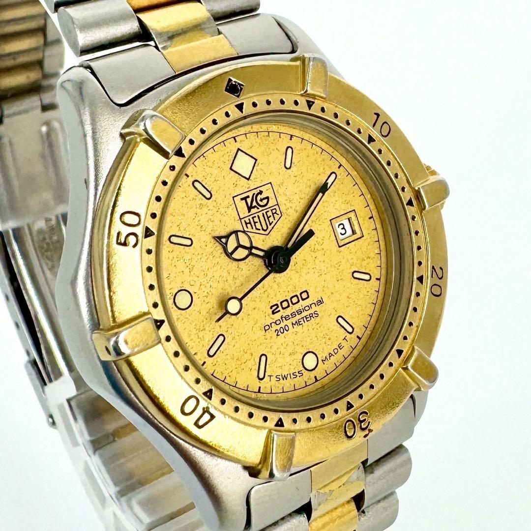 【新品電池】TAG HEUER プロフェッショナル ゴールド コンビ 腕時計