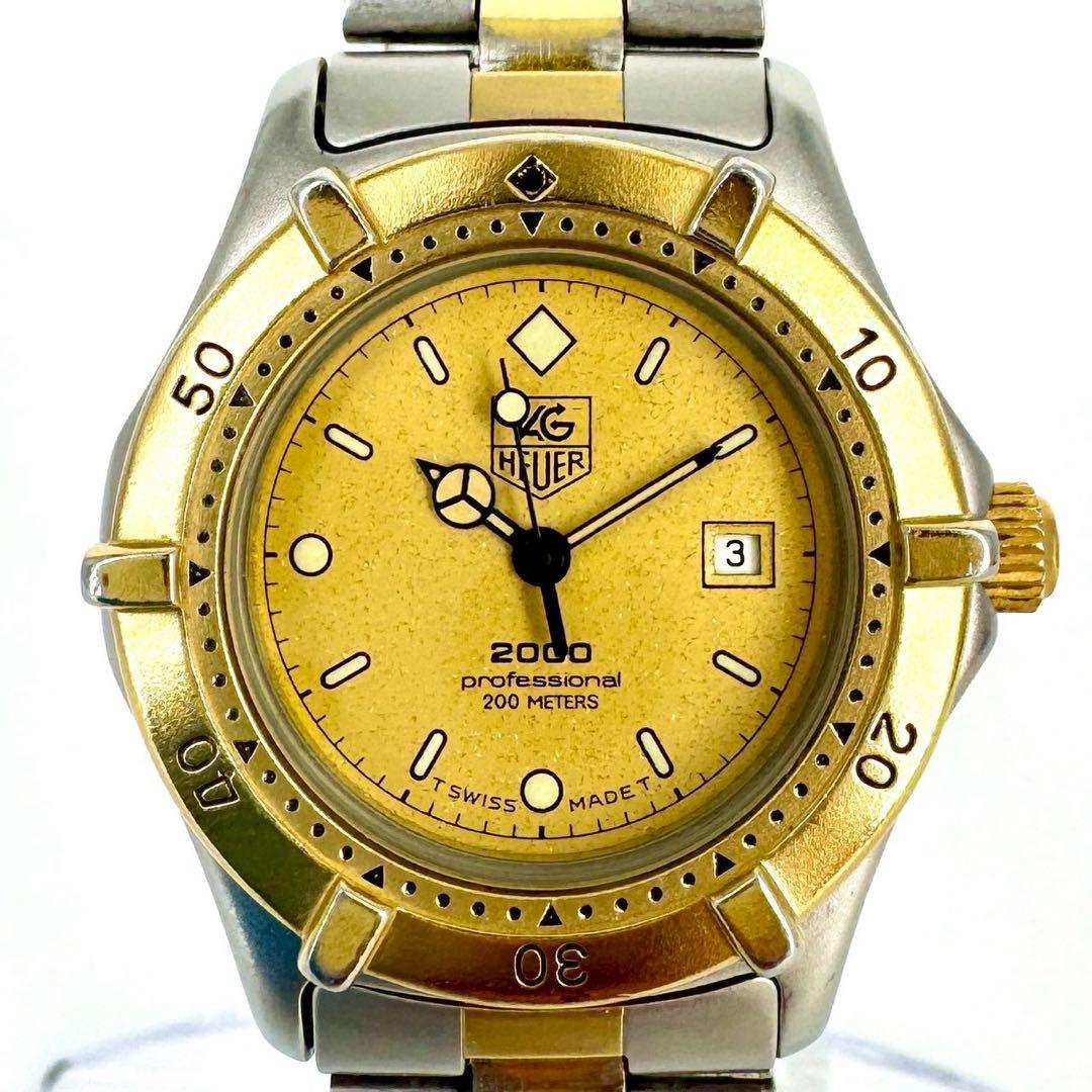 【新品電池】TAG HEUER プロフェッショナル ゴールド コンビ 腕時計