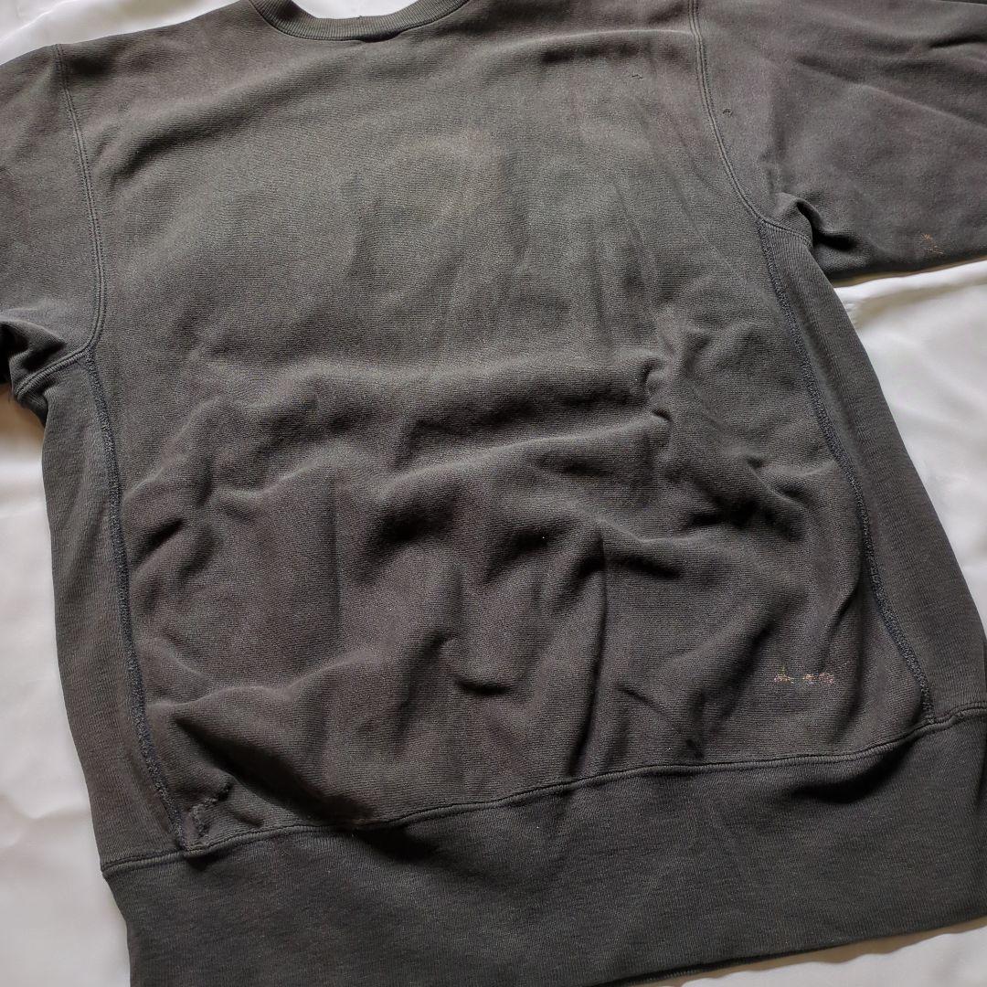【黒 usa製】チャンピオン スウェット XL フェード ブラック ビンテージ
