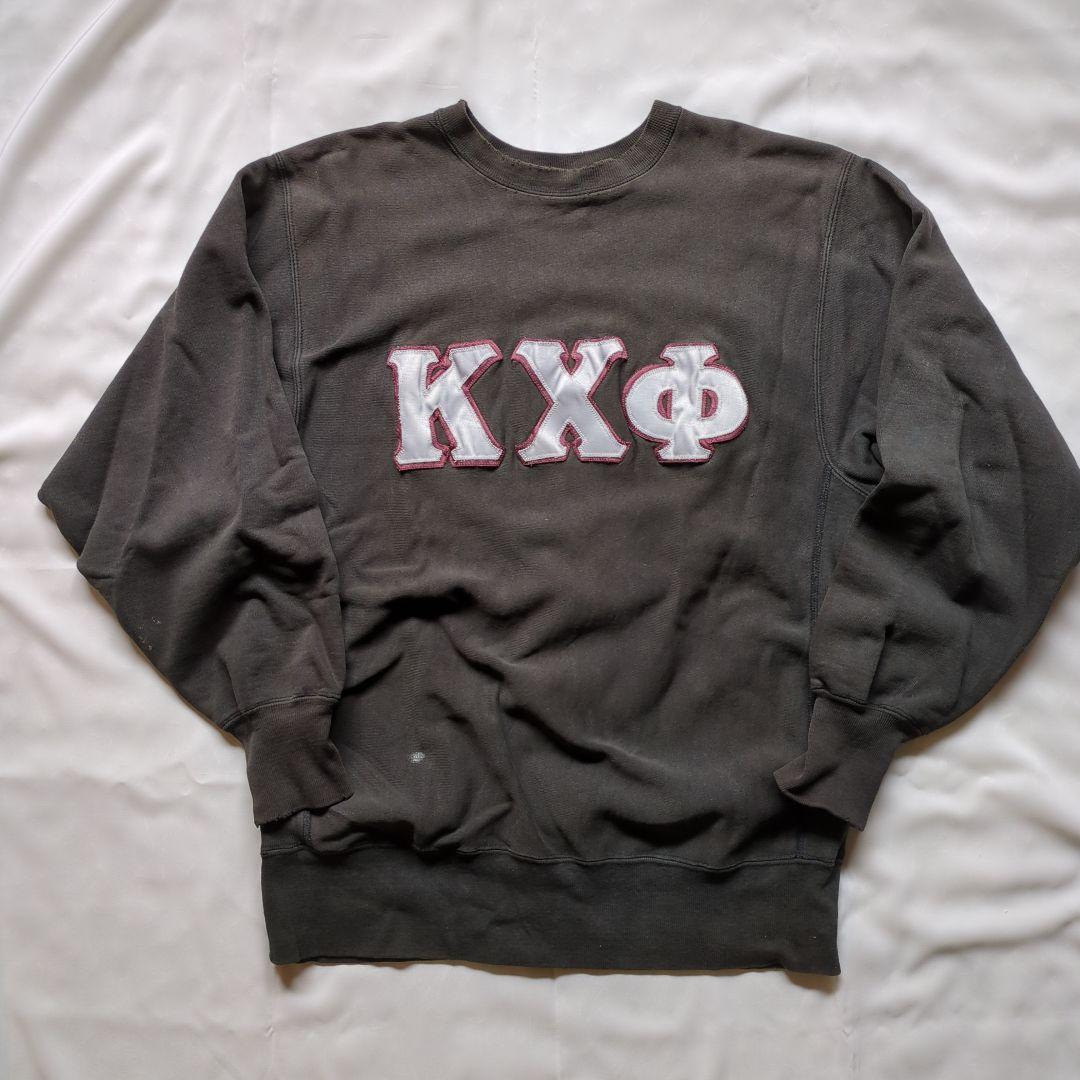 【黒 usa製】チャンピオン スウェット XL フェード ブラック ビンテージ