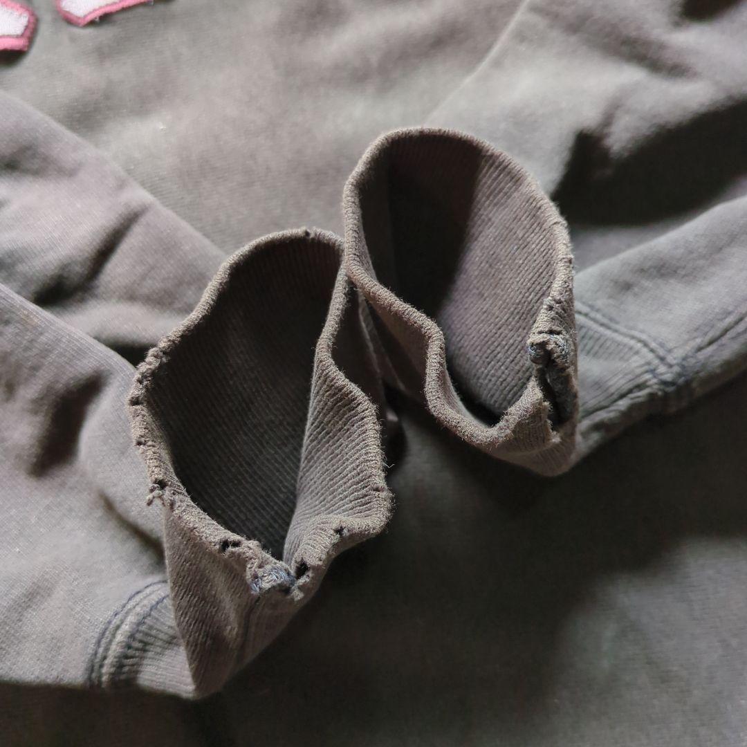 【黒 usa製】チャンピオン スウェット XL フェード ブラック ビンテージ