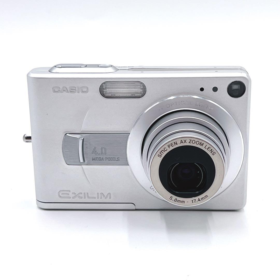 【美品】 CASIO EXILIM ZOOM EX-Z40 シルバー　コンデジ