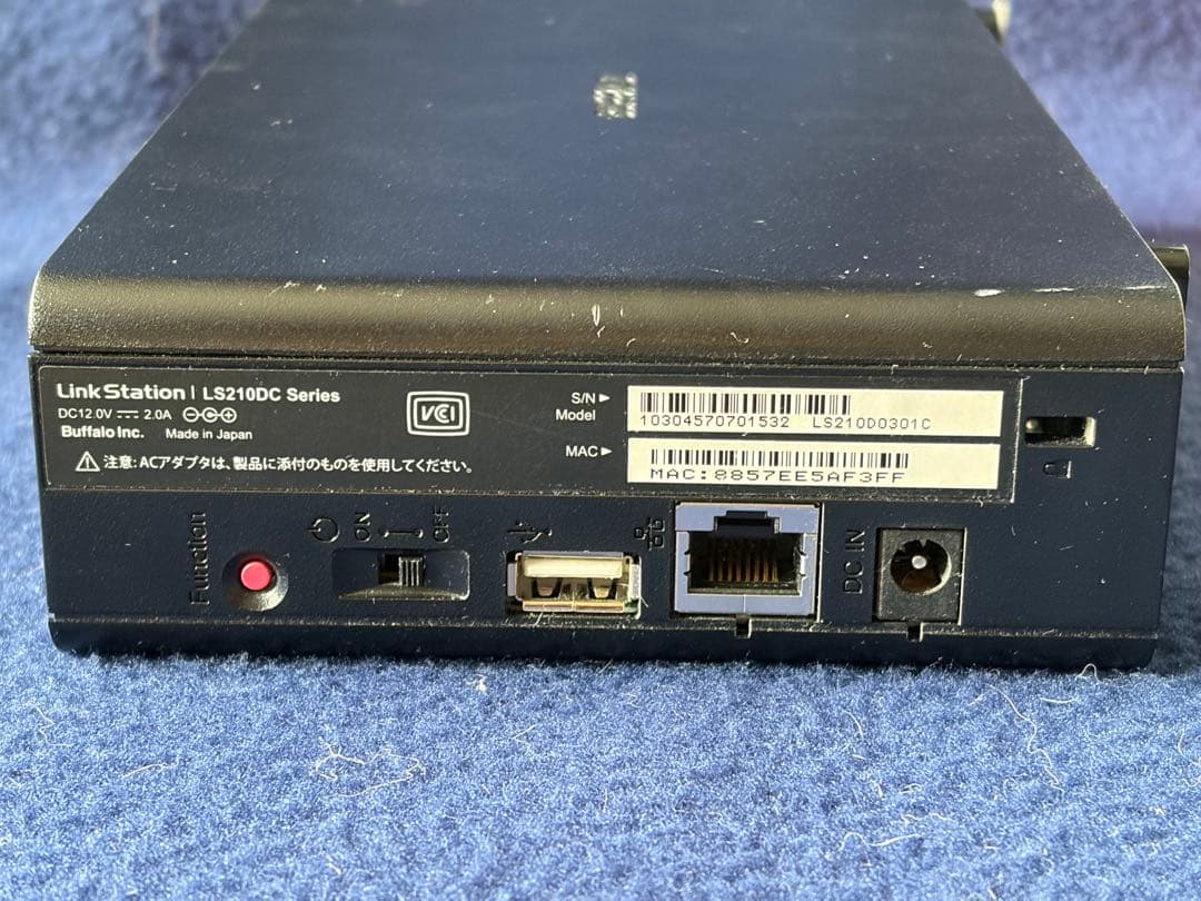 バッファローNAS LS210D0301Cジャンク扱い