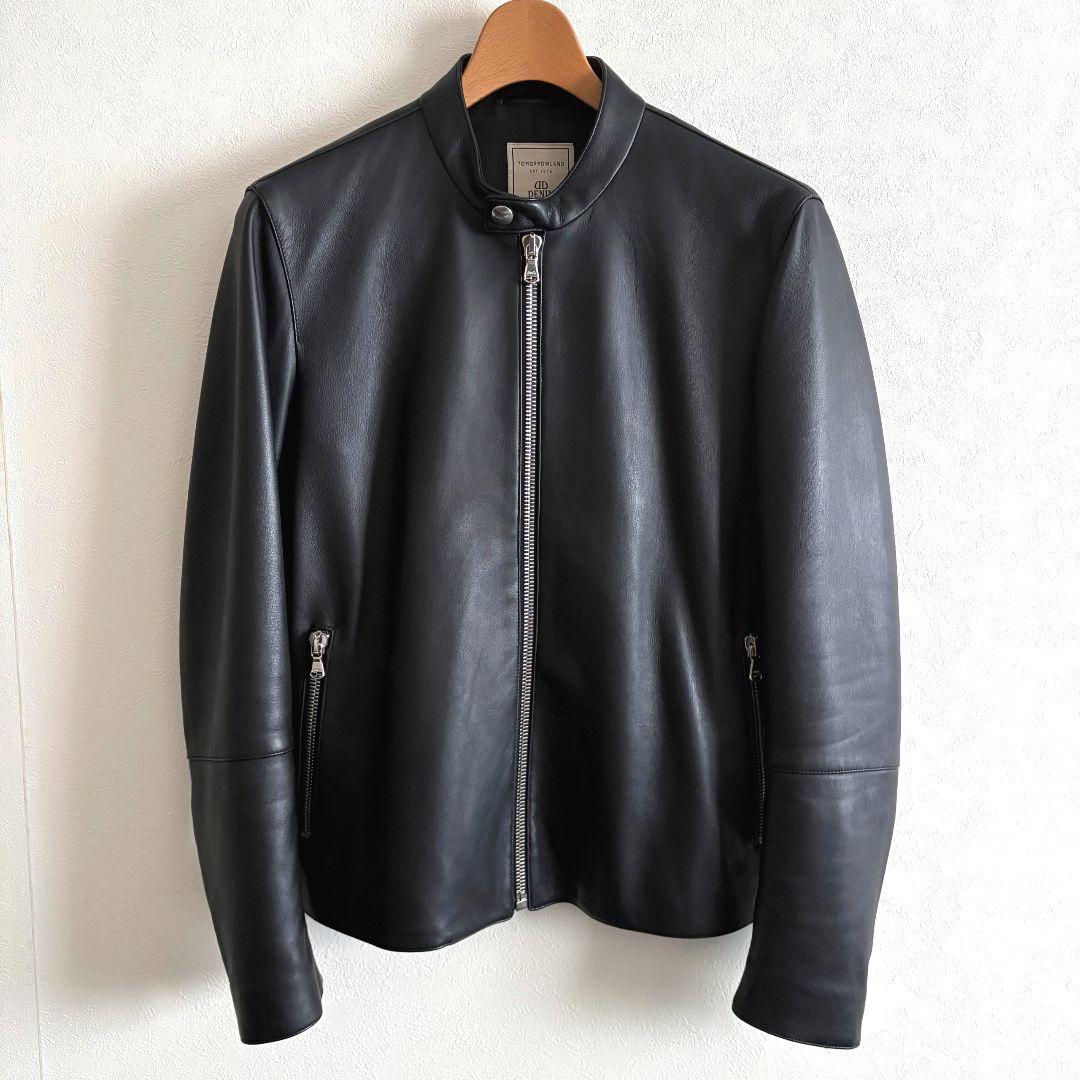 DENIM × TOMORROWLAND ラムレザーシングルライダースジャケット