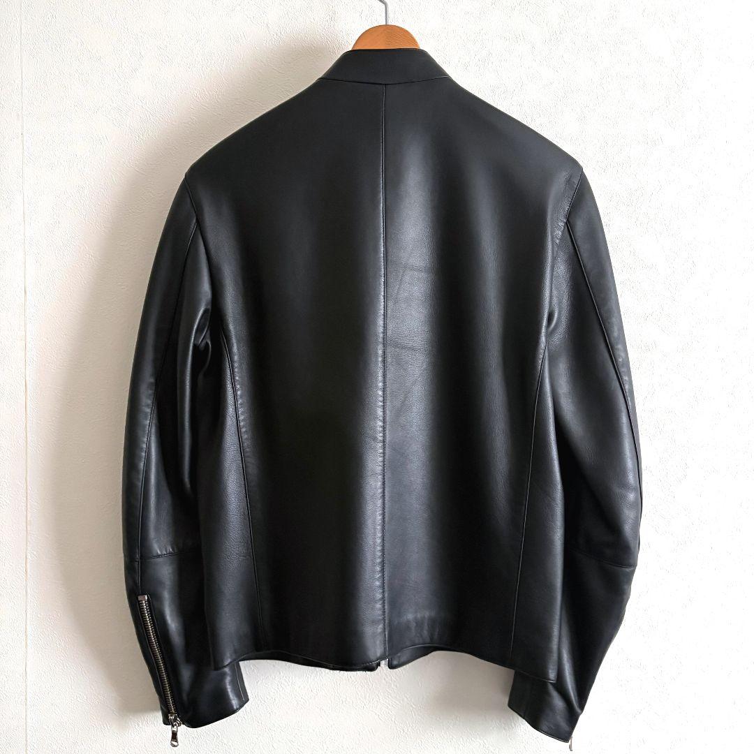 DENIM × TOMORROWLAND ラムレザーシングルライダースジャケット