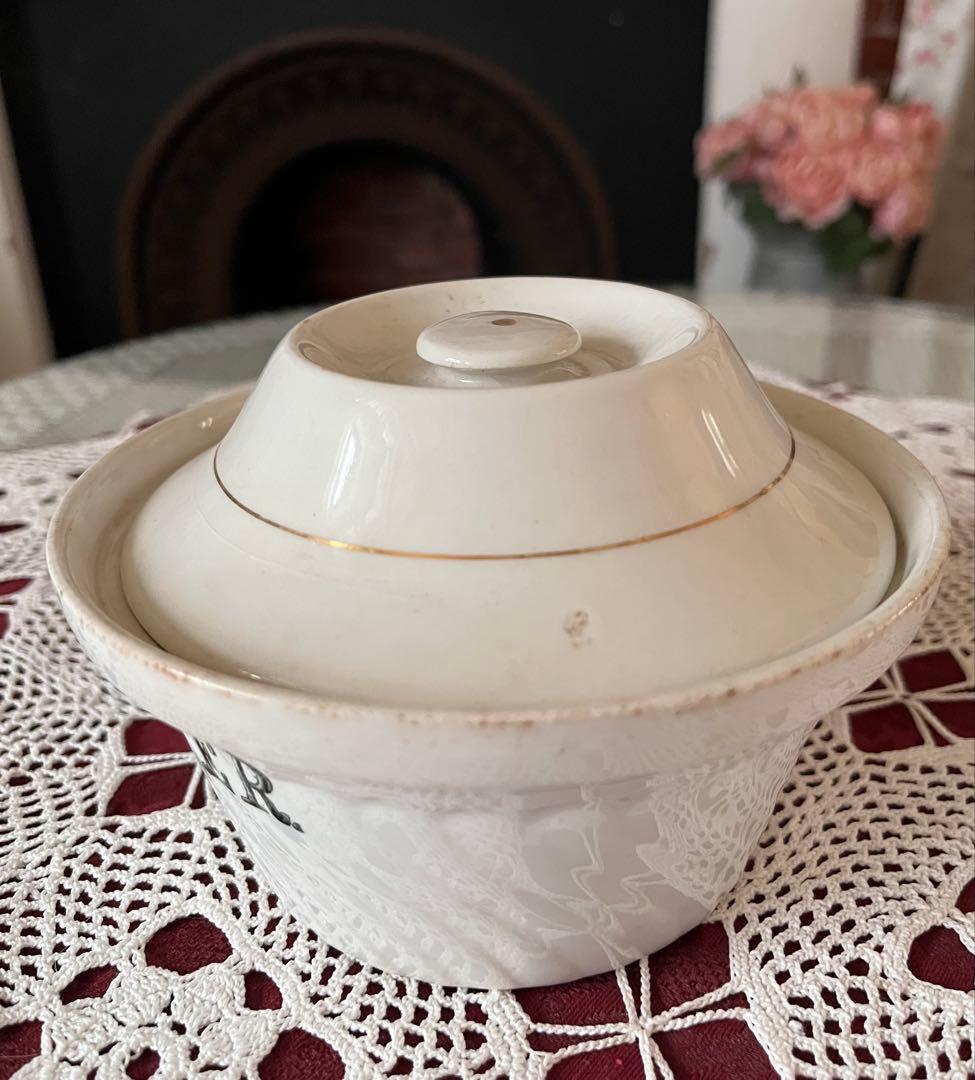 イギリスアンティーク バターディッシュ ビクトリアンアンティーク