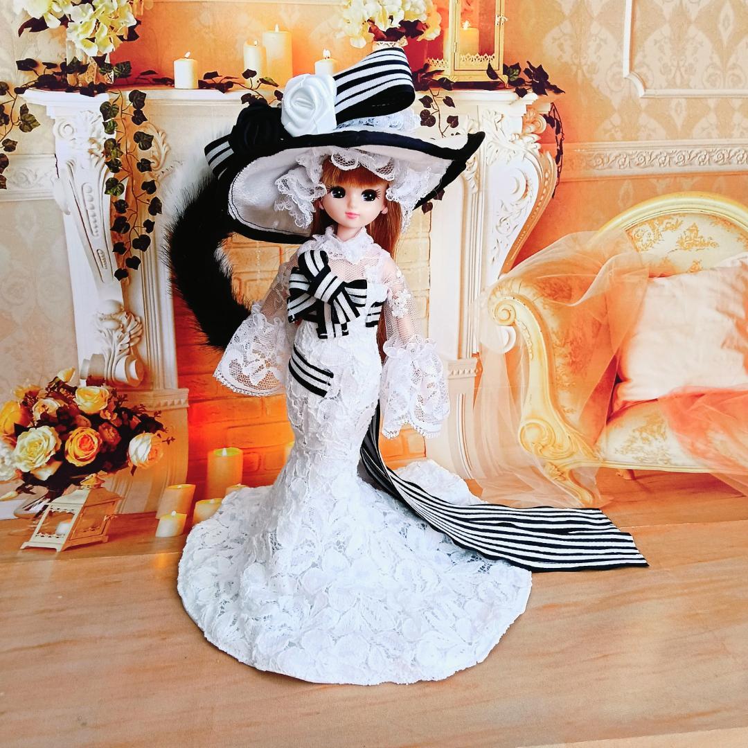 みい　リカちゃんサイズ　マーメイドライン　ドールドレス4点セット　2着分