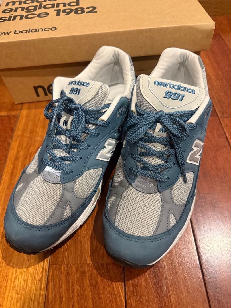 New Balance 991 スニーカー ブルー/グレー