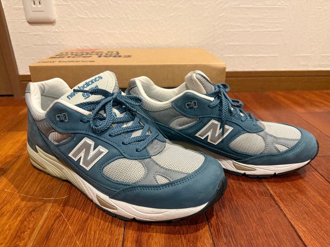 New Balance 991 スニーカー ブルー/グレー