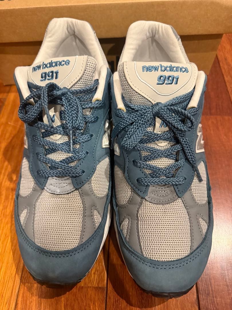 New Balance 991 スニーカー ブルー/グレー