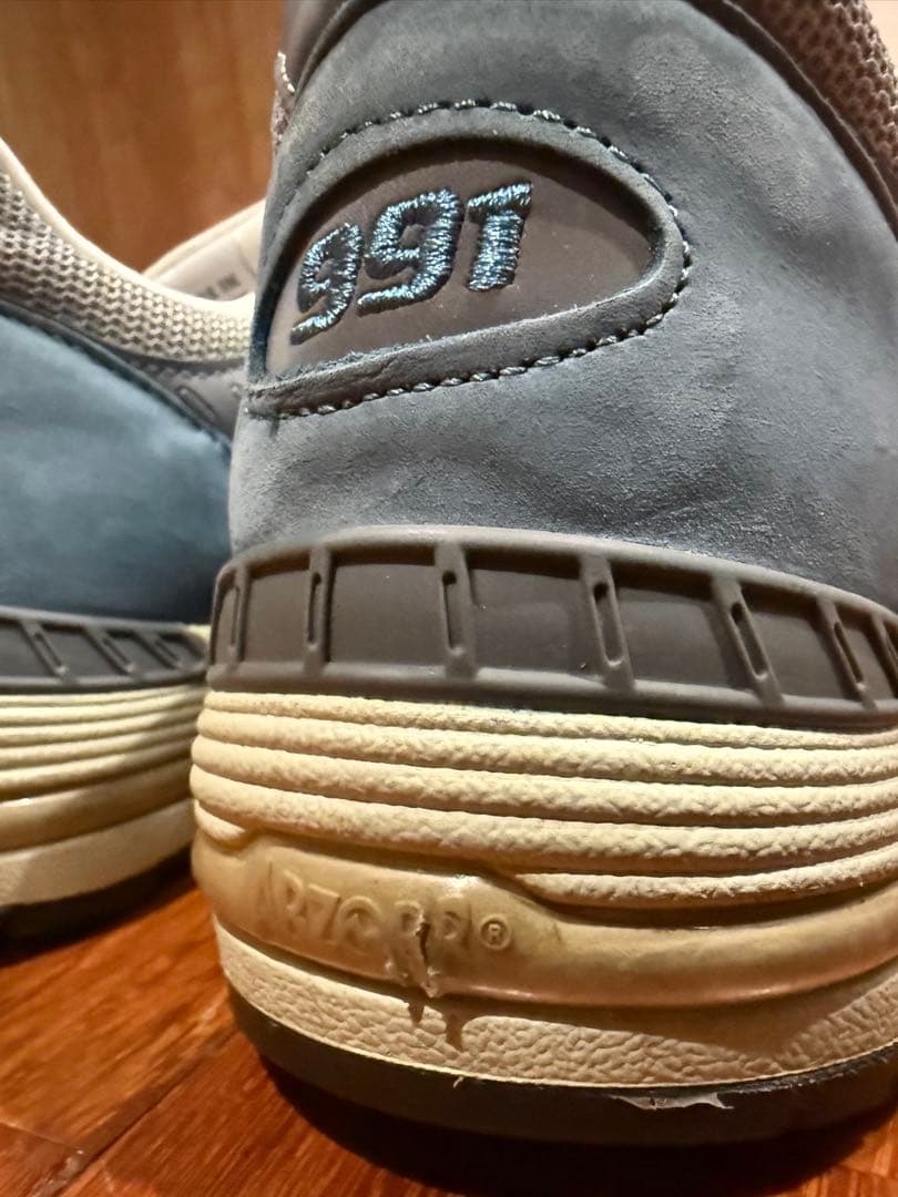 New Balance 991 スニーカー ブルー/グレー