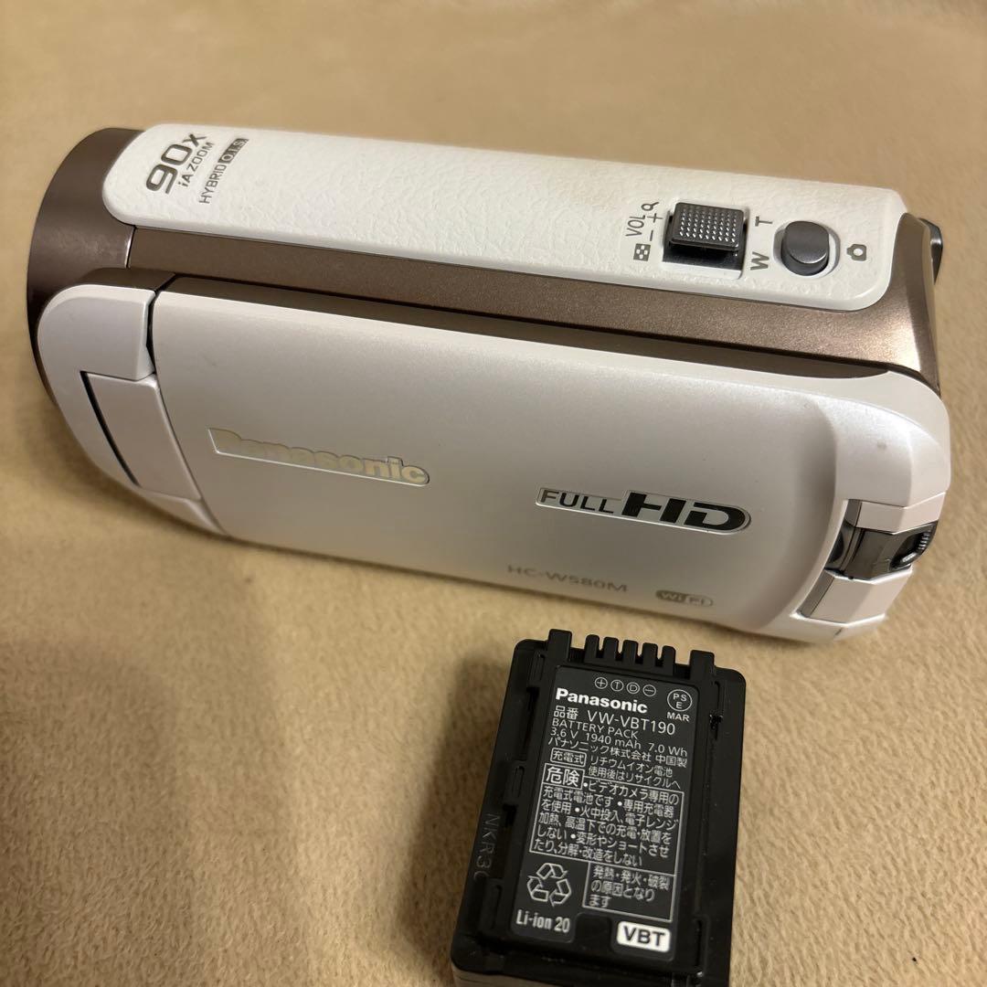 パナソニック　ビデオカメラ ホワイト　HC-W580M