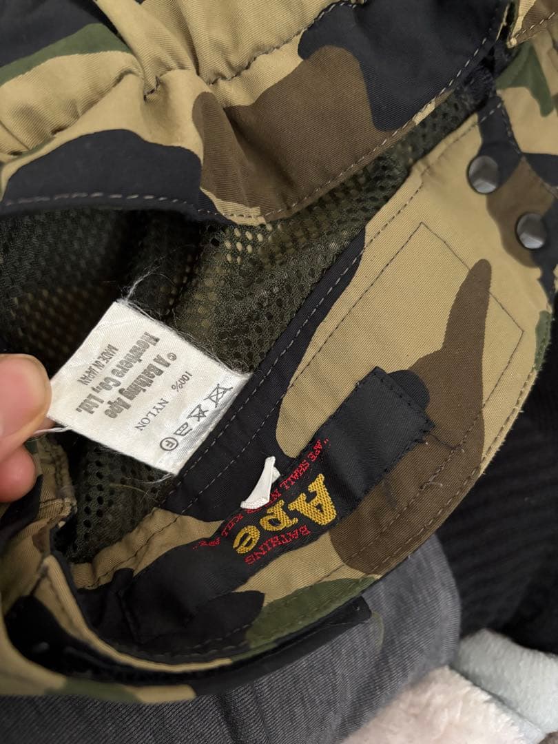 A BATHING APE アベイシングエイプ　スノボパンツ　迷彩 初期モデル