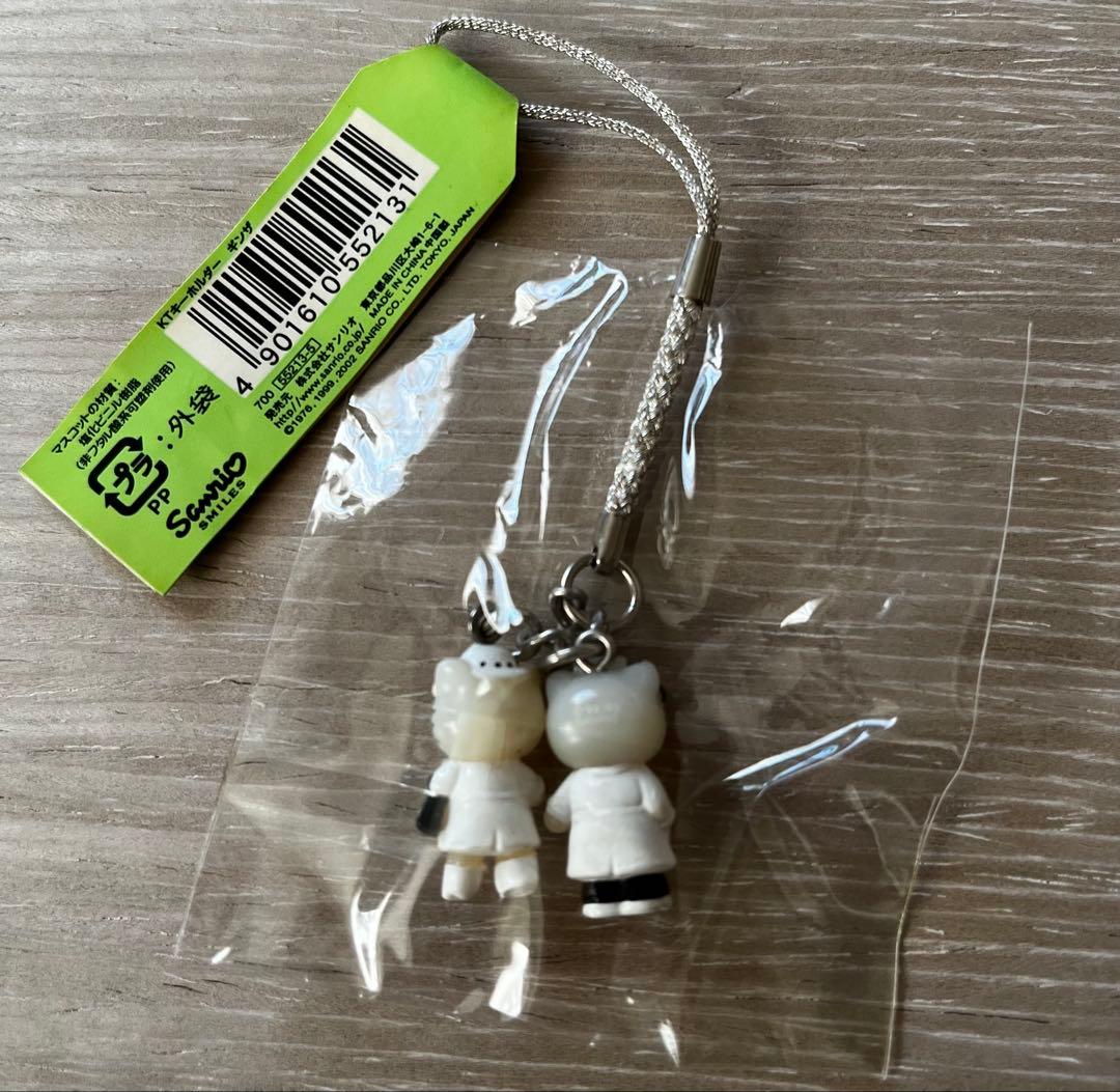 激レア◎銀座キティ物語◎2002◎キティ＆ダニエル◎ペア根付けストラップ