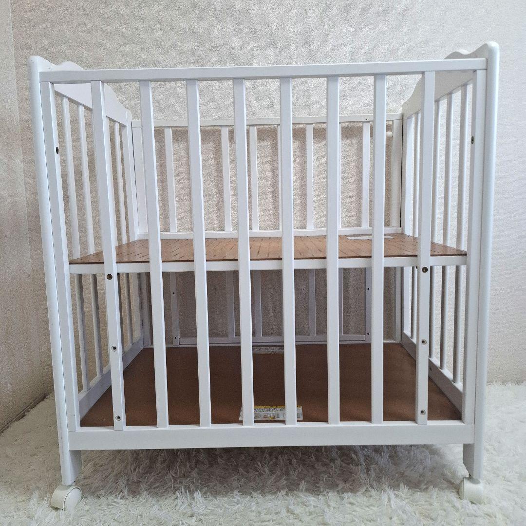 【全国一律送料無料】KATOJI 木製 ミニタッチベビーベッド ホワイト