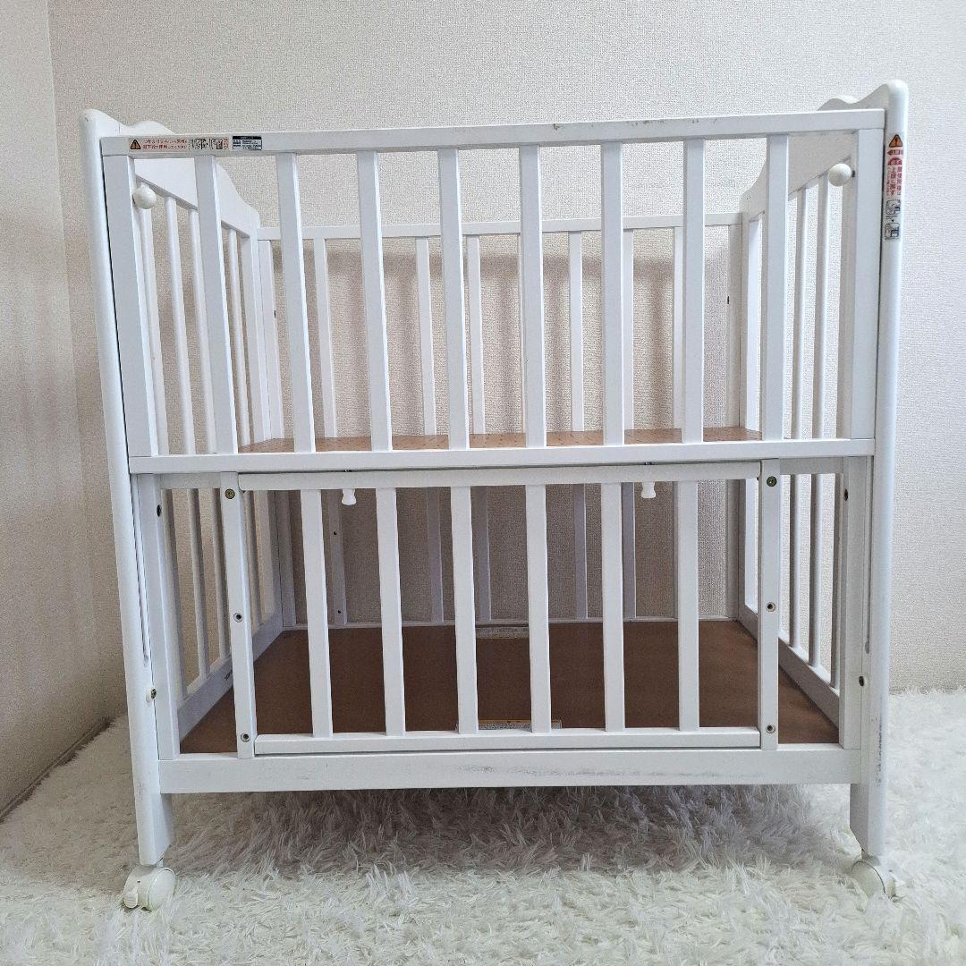 【全国一律送料無料】KATOJI 木製 ミニタッチベビーベッド ホワイト