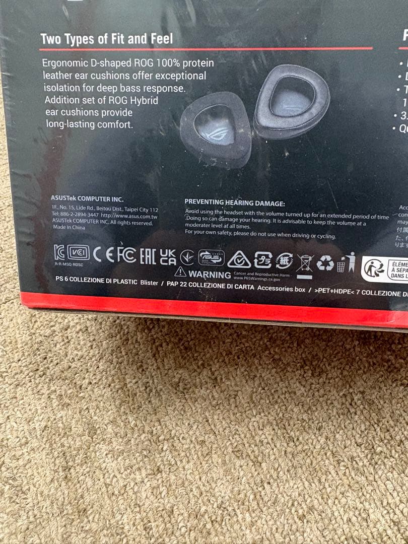 【新品未使用】ASUS ゲーミングヘッドセット ROG Delta S Core