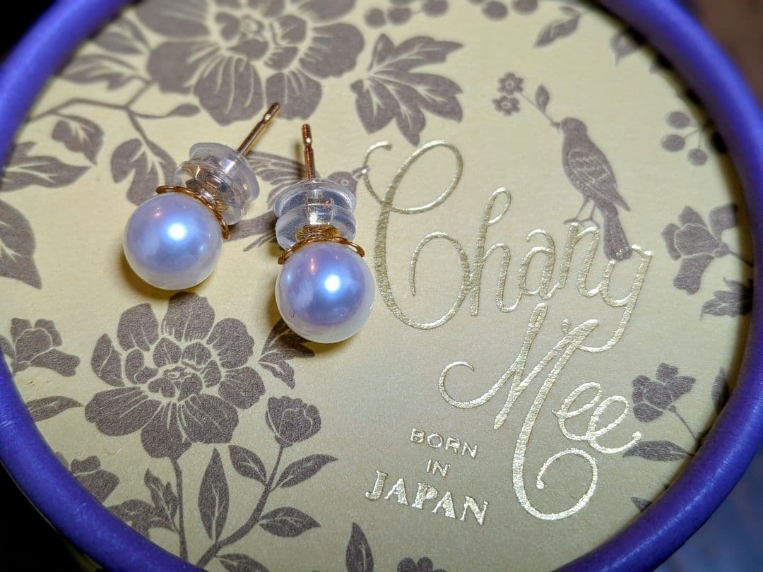 Chang Mee ホワイトパール ピアス