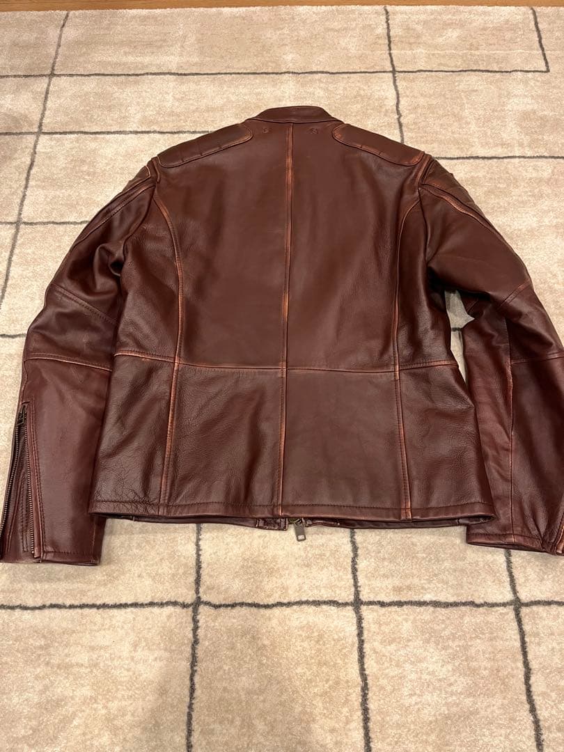 AVIREX ブラウンレザージャケット Lサイズ訳あり