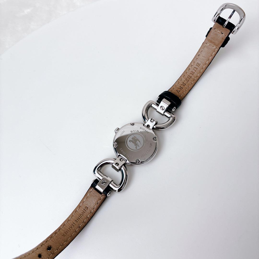 BURBERRY バーバリー 腕時計 美品 新品電池 レザーベルト チェック柄