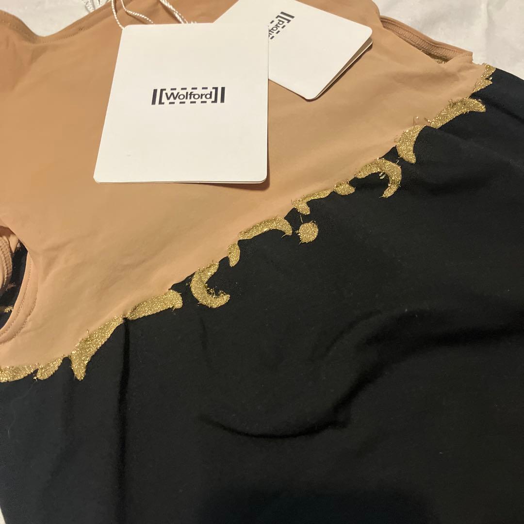 ②ウォルフォード ボディスーツ 黒 ビスチェ Wolford S/M ブラック