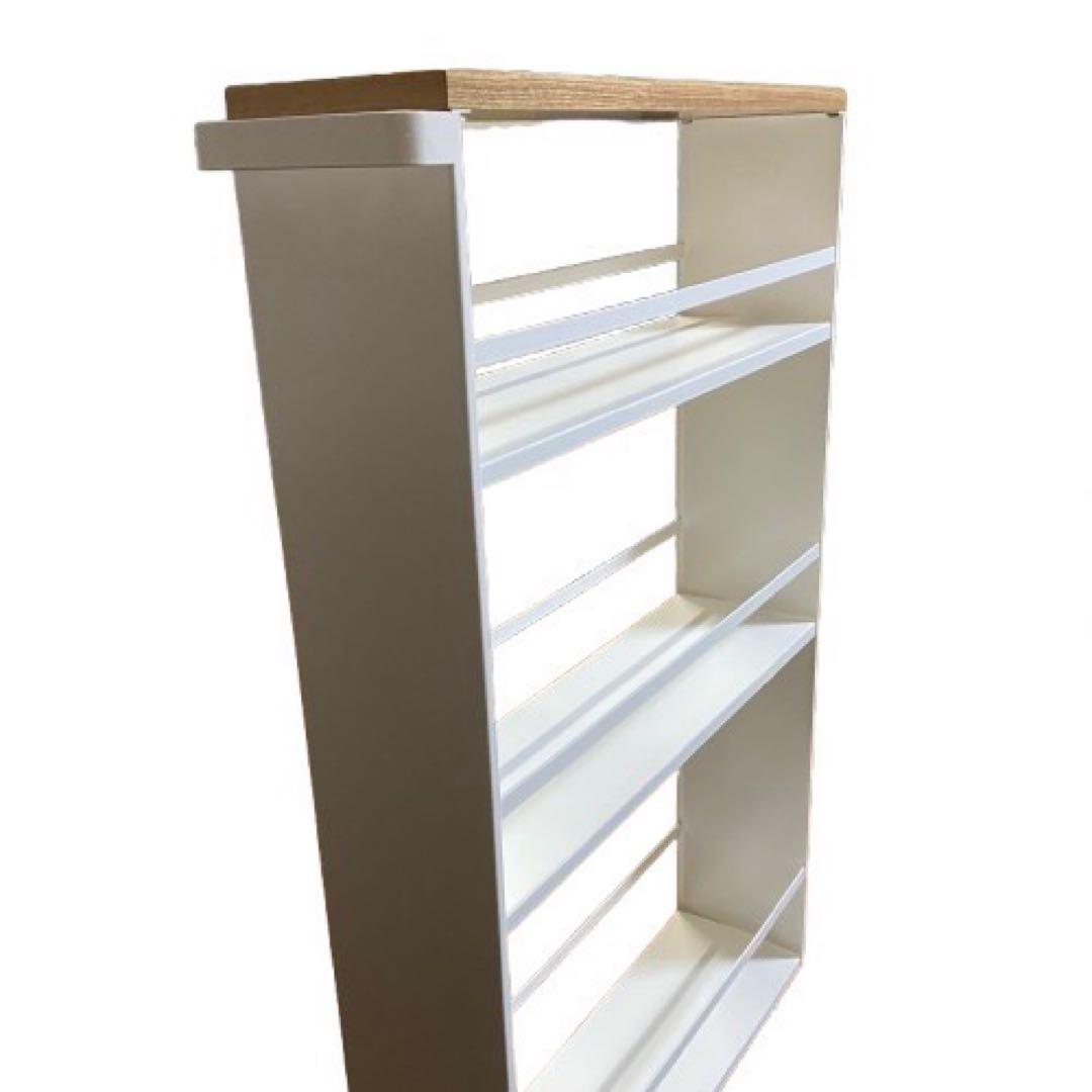 【美品】山崎実業 tower ハンドル付き スリムワゴン